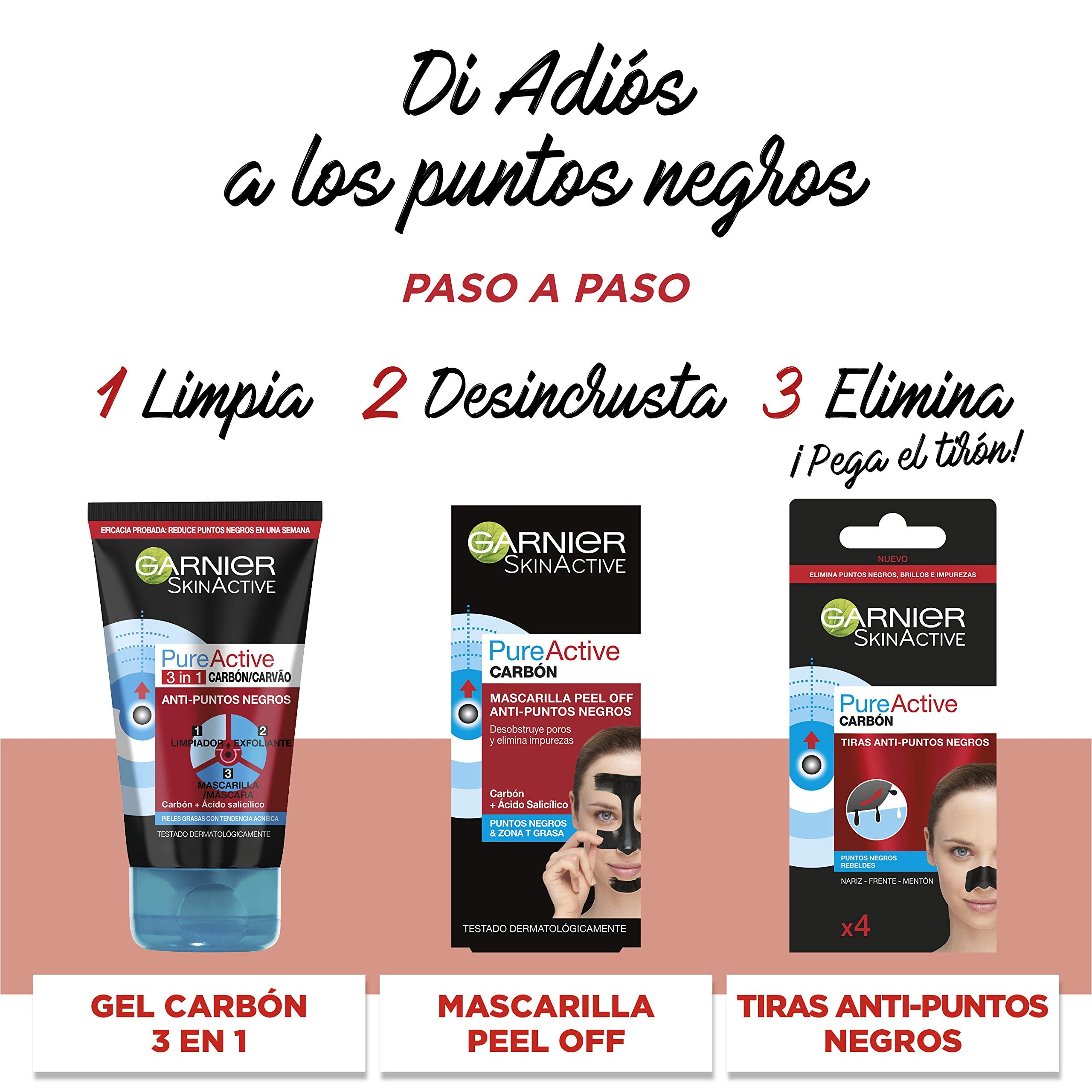 Pure Active Limpiador 3EN1 CARBÓN 150Ml